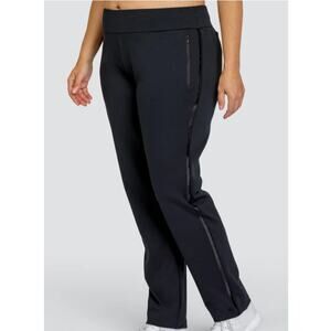 Tail Aubrianna Pull-on Golf Pant w/ Piping Onyx Black Size 18 NWT
